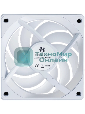 Вентилятор для корпуса Lian-Li Uni Fan CL Wireless 120 Reverse ARGB 124х120x28 белый 4-pin 30.8дБ (G99.12RCL1W1W.R0) Ret