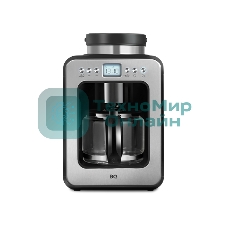 Кофеварка капельная BQ CM7001 серебристый/черный, исп. кофе - молотый/зерновой, 0.6 л, 600 Вт