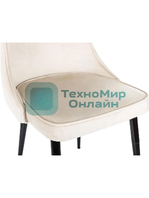 Стул для дома Бюрократ CH-K4 бежевый Holland 06 металл черный на ножках