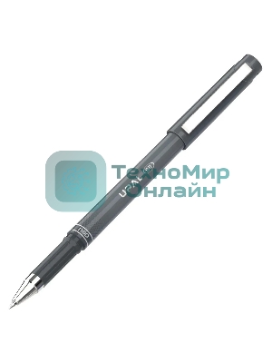 Ручка гелевая Deli Upal EG11-BK темно-серый, d=0.7мм, черные чернила