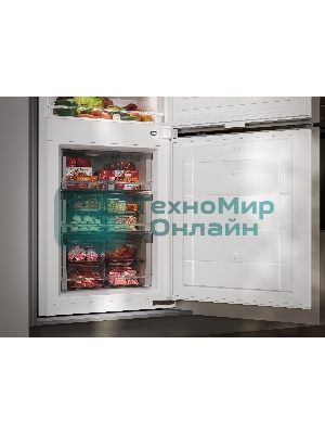 Встраиваемый холодильник LEX LBI177.2D белый двухкамерный 177/64 л морозилка снизу