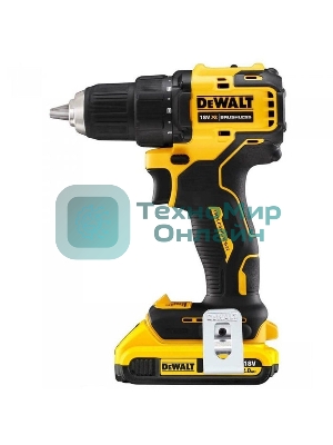 Дрель-шуруповерт DeWalt DCD708D2T-QW, 18В, 2 Ач, 65 Нм, бесщеточный
