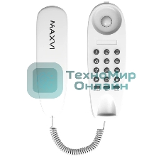 Телефон проводной Maxvi CS-01 белый