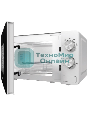 Микроволновая печь Gorenje MO20E2W белый, 20 л, 800 Вт, переключатели - поворотный механизм