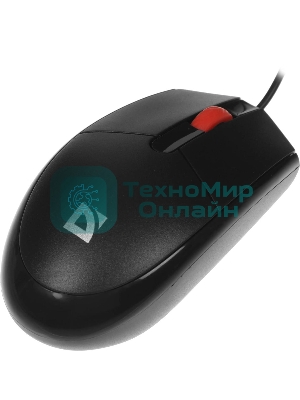Мышь проводная Defender Delta MM-523 черный, 1000 dpi, USB, кнопки - 3