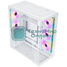 Корпус ATX Eurocase M4801 white, без БП, закаленное стекло 2 стороны