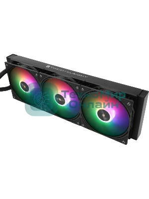 Водяное охлаждение для процессора Water Cooling System Thermalright Frozen Warframe 360 Ultra черный Argb (360мм, черный, ARGb/Fans: 3x120мм, 70.84CFM, 22.1dBA, 2000RPM/Pump height 60мм, 23dBA, 3000RPM, Rad thickness 27mm/S: 1200, 1700, 1851, 2011, 2066, 115X, AM5, AM4)