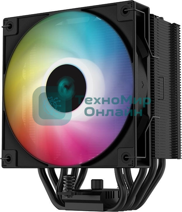 Кулер для процессора DEEPCOOL AG500 BK ARGb черный, 120 мм, алюминий/медь, 1850 об/мин, 29.4 дБ, 4 pin, 240 Вт, 155 мм