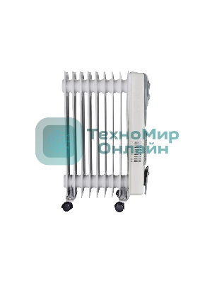 Обогреватель масляный EUROLUX ОМ-EU-9НВ (9 секций) белый, 2400 Вт, 30 м2, термостат 67/3/17