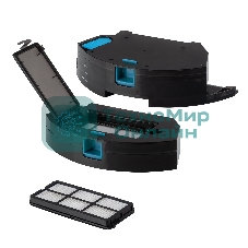 Робот-пылесос Coolfort CF-3203 черный, 2600 мАч Li-Ion, уборка влажная/сухая, пылесборник контейнер 0.6 л