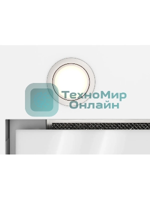 Вытяжка встраиваемая Elikor Cube 60П-1000 белый SM/белый, 59.8 см, 1000 куб. м/ч, 57 дБ