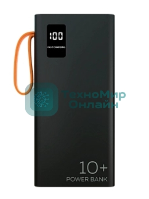 Портативный аккумулятор MORE CHOICE (4620202550538) PB22-10 с кабелем 2USB 2.1A - 10000mA черный