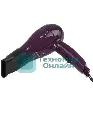 Фен Scarlett SC-HD70T24 фиолетовый/черный, 850 Вт, компактный