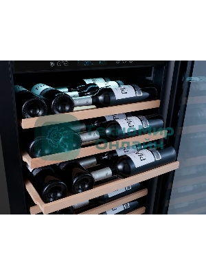 Винный шкаф Libhof SMD-110 черный, 318 л, 2 отсека, 110 бут., класс A