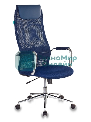Кресло Бюрократ KB-9N/DB/TW-10N TW-01 TW-11 синий, сетка