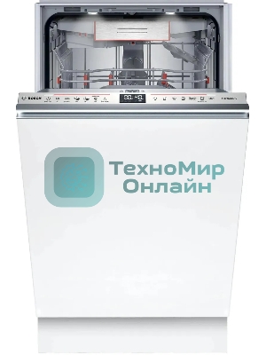 Встраиваемая посудомоечная машина Bosch SPV6ZMX17E, серебристый, 44.8 см, 10 компл., 43 дБ, класс A+++