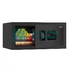 Сейф Deli ET531 200x 420x 370 мм, ключевой/кодовый электронный, черный