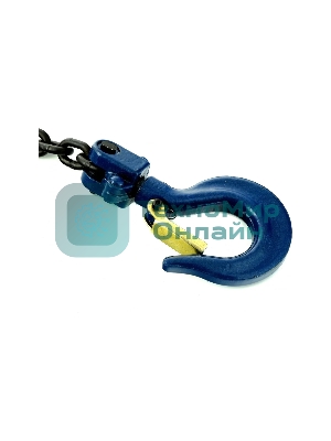 Таль цепная Stels 51946 2 т, h подъема 2,5 м, расстояние между крюками 400 мм