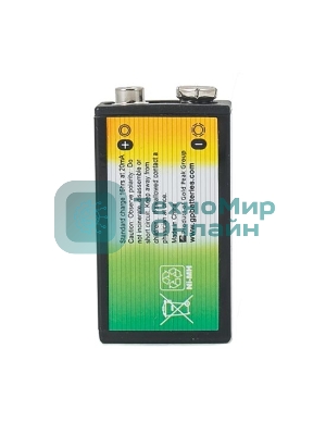 Батарейка аккумуляторная GP, Крона (20R8H, 6F22), Ni-Mh, 200 mAh, 1 шт., в блистере, 20R8H-2CRU1