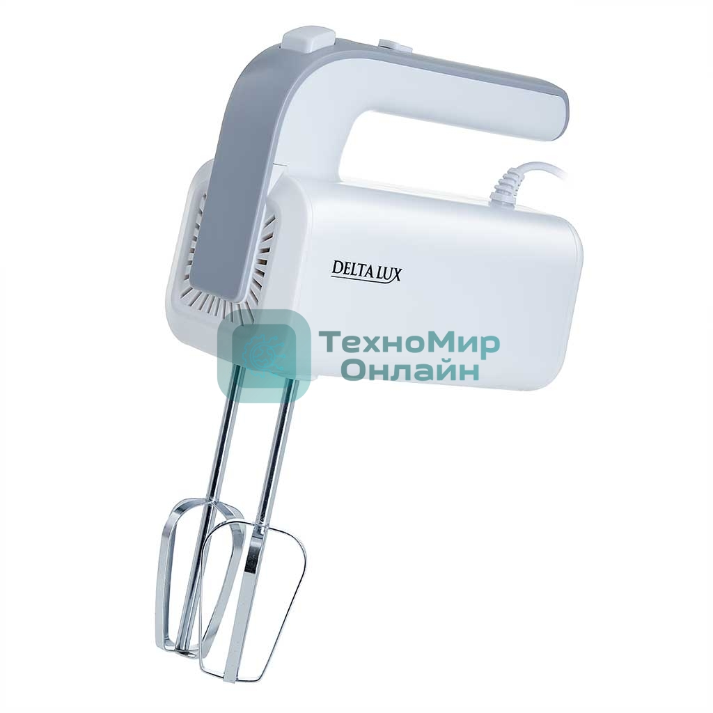 Миксер DELTA LUX DE-7702 белый с серым