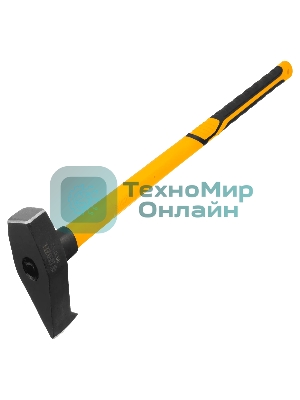 Колун-кувалда Denzel 3000 г, кованая, фибергласовая рукоятка c TPR покрытием, 880 мм