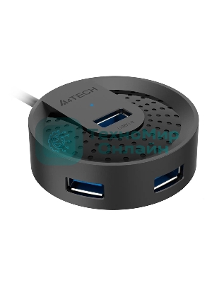 Разветвитель USB 3.0 A4Tech HUB-30 4порт. черный