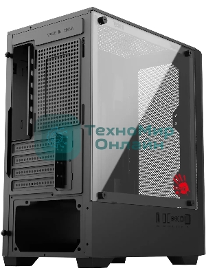 Корпус Bloody CC-124-BK, Mini-Tower, чёрный