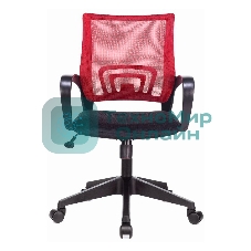 Кресло Бюрократ CH-695N/R/TW-11 красный/черный, сетка, 120 кг, механизм качания