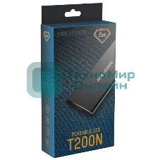 Внешний SSD Hikvision HS-ESSD-T200N, 512G, USB Type-C 3.1, R/W 450 МБ/с / 400 МБ/с, черный