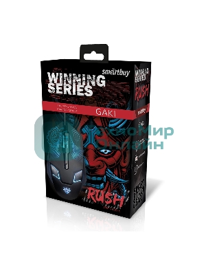 Мышь проводная Smartbuy (SBM-743G-K) RUSH черная