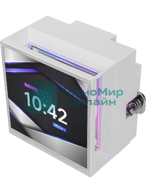 Водяное охлаждение для процессора Thermalright Hyper Vision 360 (360mm, LED, White, ARGB/Fans: 3x120mm, 69CFM, 27dBA, 2150RPM/Pump height 68mm, 6400RPM, Rad thickness 27mm/S: 1700, 1200, 1851, 115X, 2011, 2066, AM5, AM4)