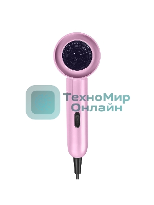 Фен Centek CT-2201 розовый, 900 Вт, компактный, ионизация