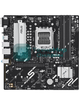 Материнская плата ASUS PRIME A620M-A-CSM, AM5, AMD A620, 4xDDR5, 4xSATA, 2xM.2, 1xPCIe 4.0 x16, 2xPCIe 3.0 x1, 1xVGA, 1xHDMI, 1xDP, 1x1Gb LAN, 2xUSB-A 5Gbps, 4xUSB-A 2.0, 3x3.5 мм, 7.1, mATX