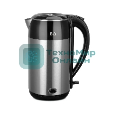 Чайник электрический BQ KT2030SW черный/стальной