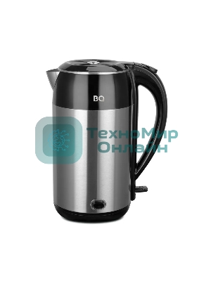 Чайник электрический BQ KT2030SW черный/стальной