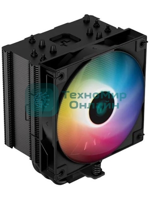 Кулер для процессора DEEPCOOL AG500 BK ARGb черный, 120 мм, алюминий/медь, 1850 об/мин, 29.4 дБ, 4 pin, 240 Вт, 155 мм