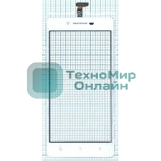 Сенсорное стекло (тачскрин) для OPPO R1, белое