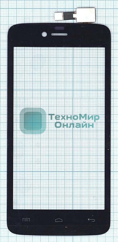 Сенсорное стекло (тачскрин) для Explay Air, черное