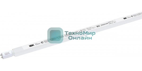 Лампа светодиодная IEK LLE-T8R-20-230-65-G13 T8 линейная 20Вт 2000Лм 230В 6500К G13 (аналог люм.лампы 36Вт длиной 1200 мм)