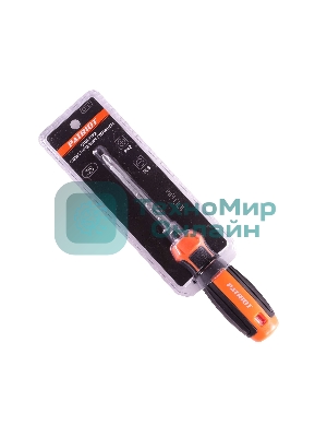 Отвертка Patriot с двусторонним стержнем, CR-V, PH2-SL6 x 100, двухкомпонентная рукоятка