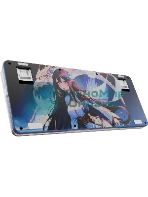 Клавиатура Redragon Flekact Pro гибридная, USB Type-A, Bluetooth, радиоканал, фиолетовый