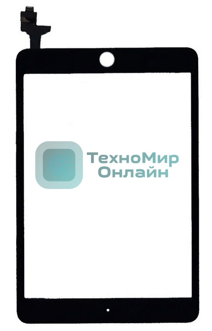 Сенсорное стекло (тачскрин) Ipad mini 3 (retina) + IC (A1599, A1600), черное
