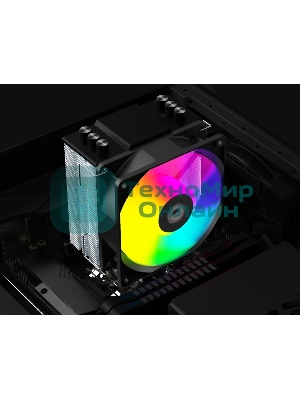 Кулер для процессора ID-COOLING SE-903-XT FRGb черный 92мм алюминий/медь 2200rpm 26db 4-pin 130W 123мм