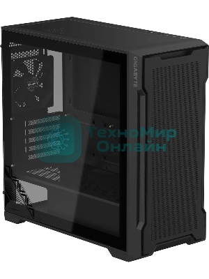 Компьютерный корпус Gigabyte C102B Gb-C102G, без БП MicroATX 5x120мм 4x140мм 2xUSB 3.0 audio bott PSU, черный