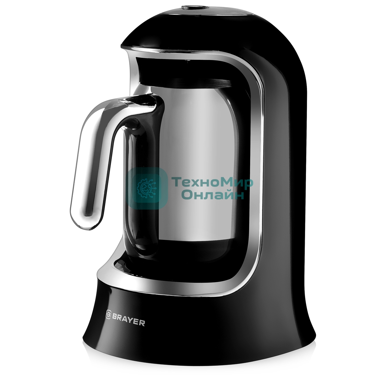 Электрическая турка BRAYER BR1145 черный, исп. кофе - молотый, 0.5 л, 800 Вт.