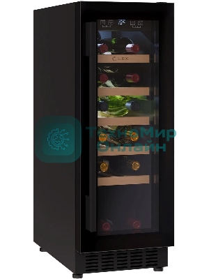 Винный шкаф LEX LWD3020BL черный, 56 л, 1 отсек, 20 бут.