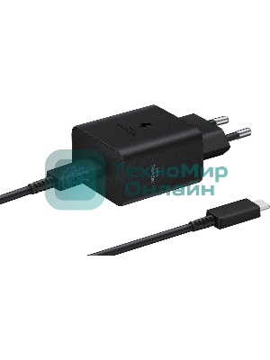 Сетевое зарядное устройство Samsung EP-T4511XBE 45W 3A (PD) USB Type-C для Samsung черный