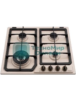 Газовая варочная панель DeLonghi OWF 46 PRO RUS независимая, бежевый