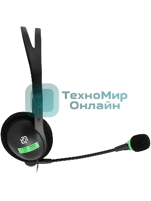 Гарнитура Oklick HS-M100 чёрный, проводная, 3.5 мм