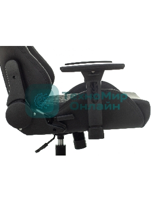 Кресло Knight ARMOR черный, экокожа, 120 кг, механизм качания